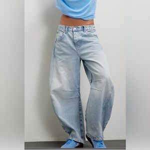 Free People We the Free mid-rise barrel jean